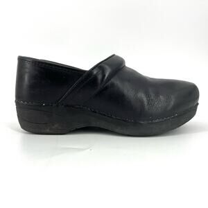 Dansko Women's 8.5 EU39 Classic Black Leather‎ Clogs Comfort Shoes